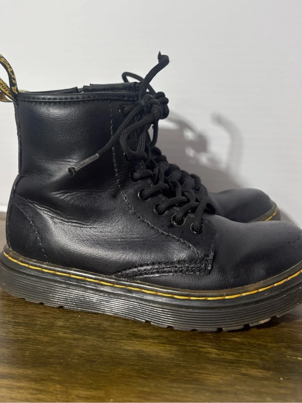 Dr. Martens Kids' Zavala Combat Lace-Up Boot Size 1
